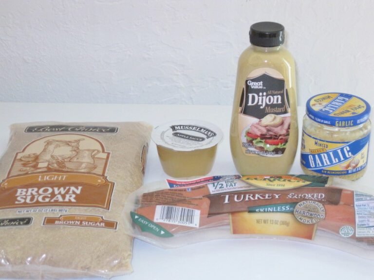 Ingredients for Apple Sauced Turkey Sausage Bites