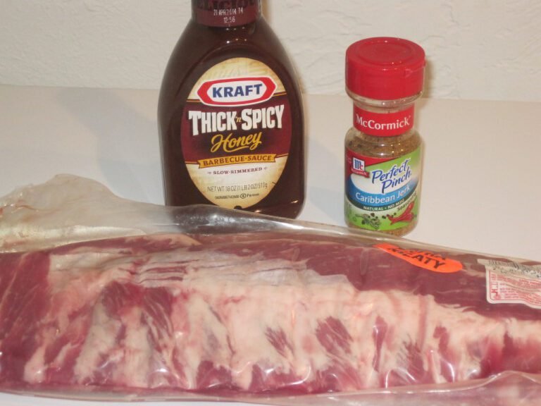 Ingredients for Baby Back Barbeque Oven Baked Ribs
