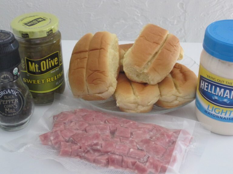 Ingredients for Ham Salad
