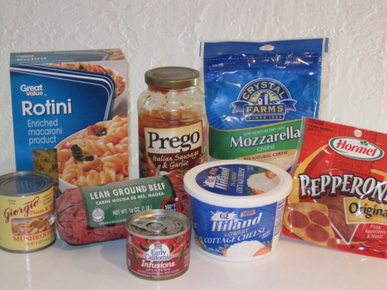Ingredients for Baked Italian Casserole