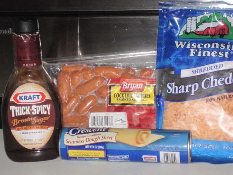 Ingredients for Barbeque Piglets in a Blanket