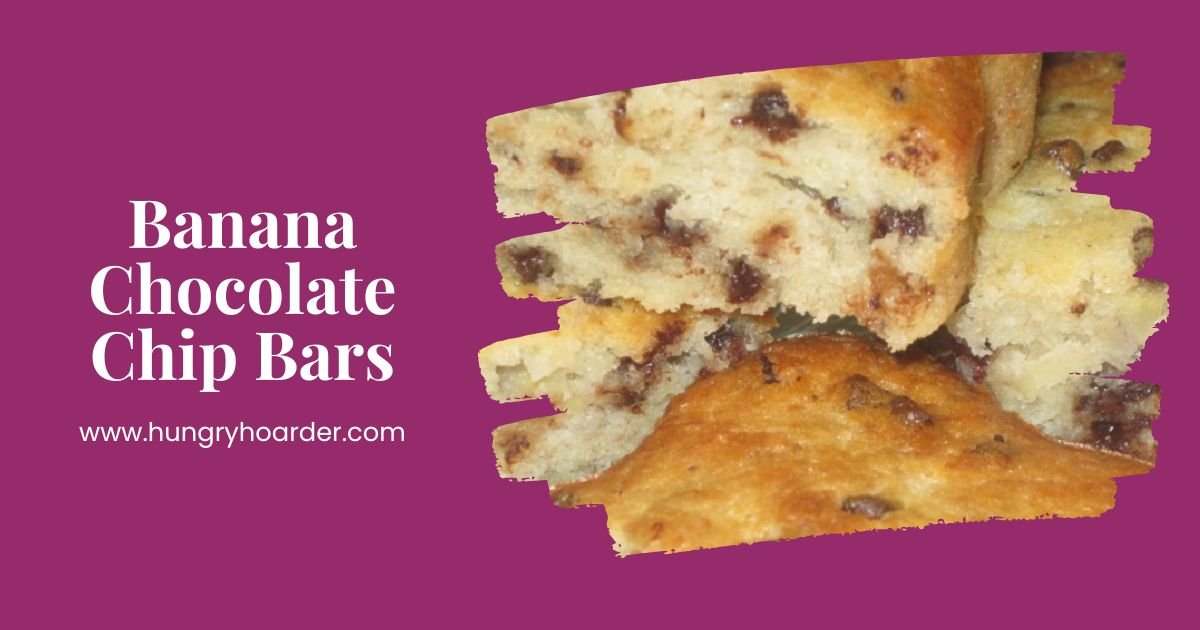 Banana Chocolate Chip Bars Recipe - Hungry Hoarder